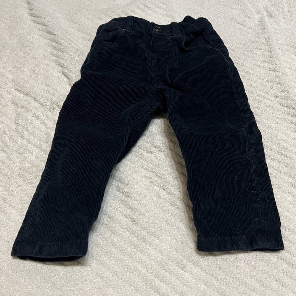 Zara Infant Corduroy Pants, Navy Blue, Size 9-12M - NEVER WORN
